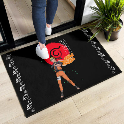Naruto Anime Naruto Standing Leaf Village Konoha Symbol Door Mat Home Decor