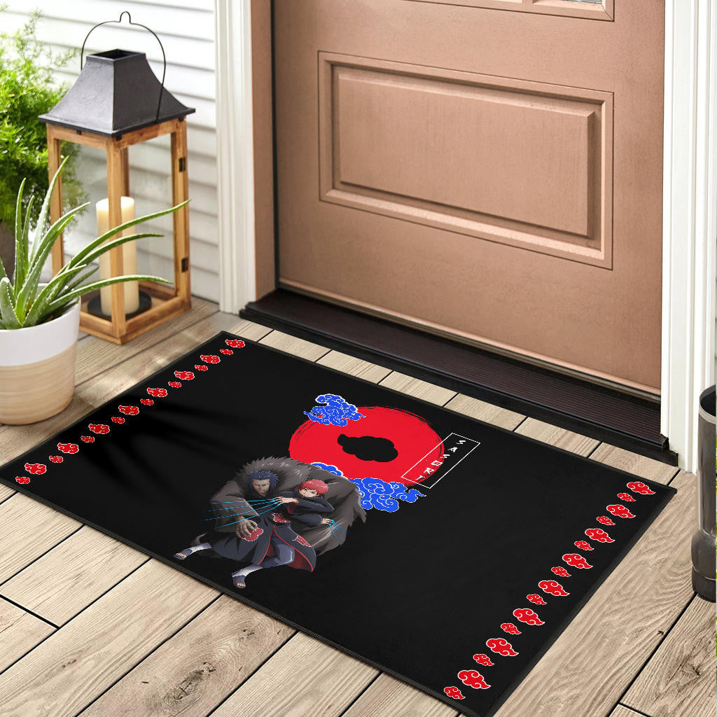 Naruto Anime Sasori Controlling Father Puppet Akatsuki Cloud Door Mat Home Decor