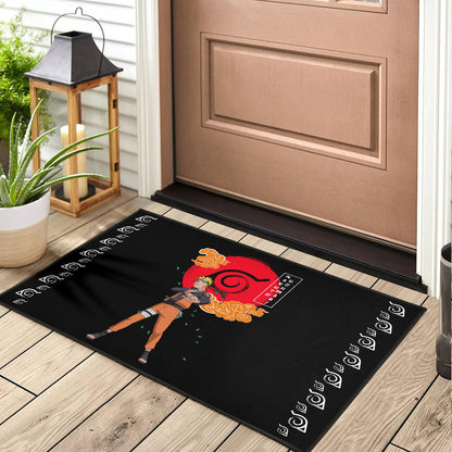 Naruto Anime Naruto Standing Leaf Village Konoha Symbol Door Mat Home Decor