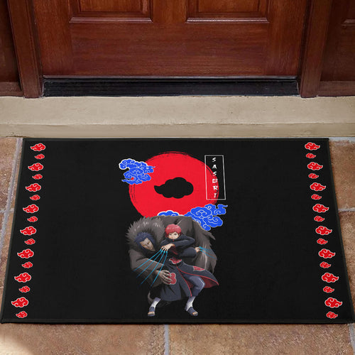 Naruto Anime Sasori Controlling Father Puppet Akatsuki Cloud Door Mat Home Decor
