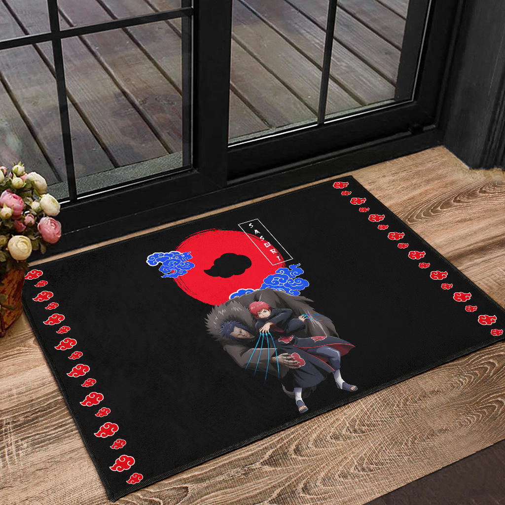 Naruto Anime Sasori Controlling Father Puppet Akatsuki Cloud Door Mat Home Decor