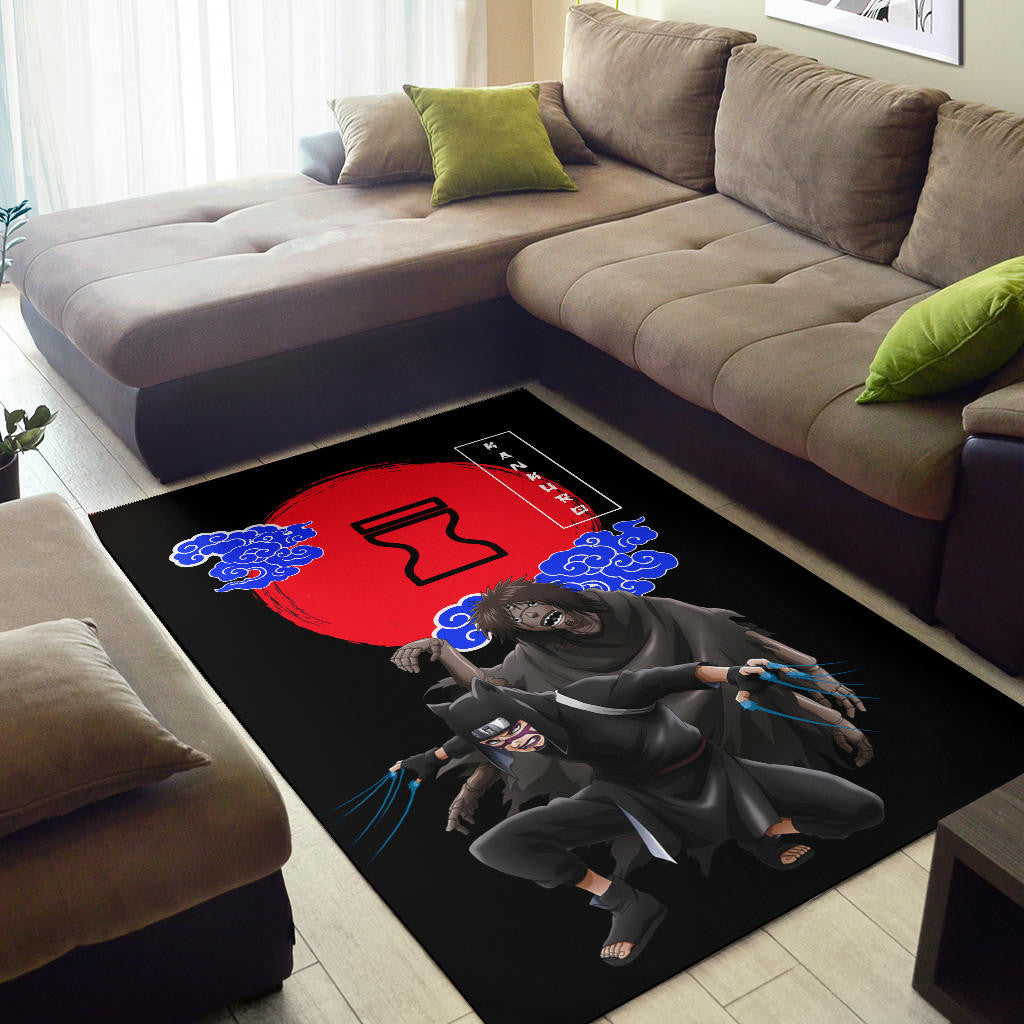 Naruto Anime Kankuro Controlling Puppet Sand Village Symbol Area Rug Home Decor