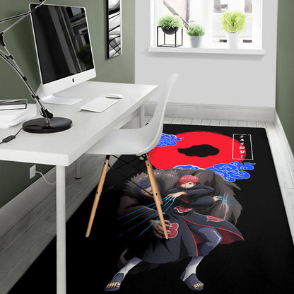 Naruto Anime Sasori Controlling Father Puppet Akatsuki Cloud Area Rug Home Decor
