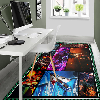 Tanjirou Kamado Area Rug Anime Home Decor Custom For Fans NA030401