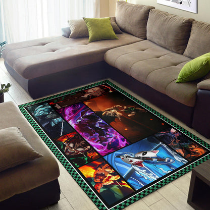 Tanjirou Kamado Area Rug Anime Home Decor Custom For Fans NA030401