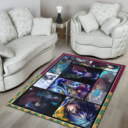 Giyuu Tomioka Area Rug Anime Home Decor Custom For Fans NA030402
