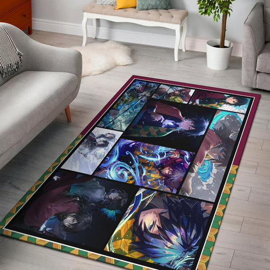 Giyuu Tomioka Area Rug Anime Home Decor Custom For Fans NA030402