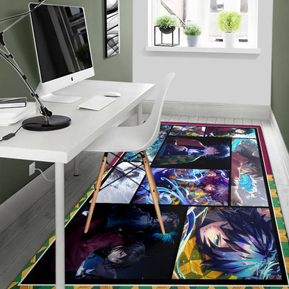 Giyuu Tomioka Area Rug Anime Home Decor Custom For Fans NA030402