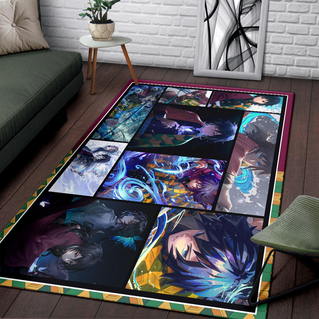 Giyuu Tomioka Area Rug Anime Home Decor Custom For Fans NA030402