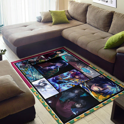 Giyuu Tomioka Area Rug Anime Home Decor Custom For Fans NA030402