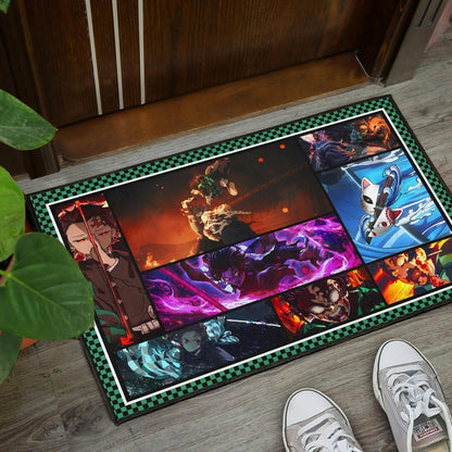 Tanjirou Kamado Door Mat Anime Home Decor Custom For Fans NA030401
