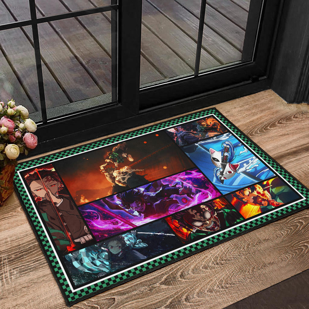 Tanjirou Kamado Door Mat Anime Home Decor Custom For Fans NA030401