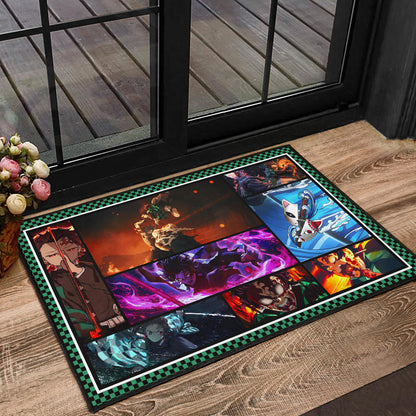 Tanjirou Kamado Door Mat Anime Home Decor Custom For Fans NA030401