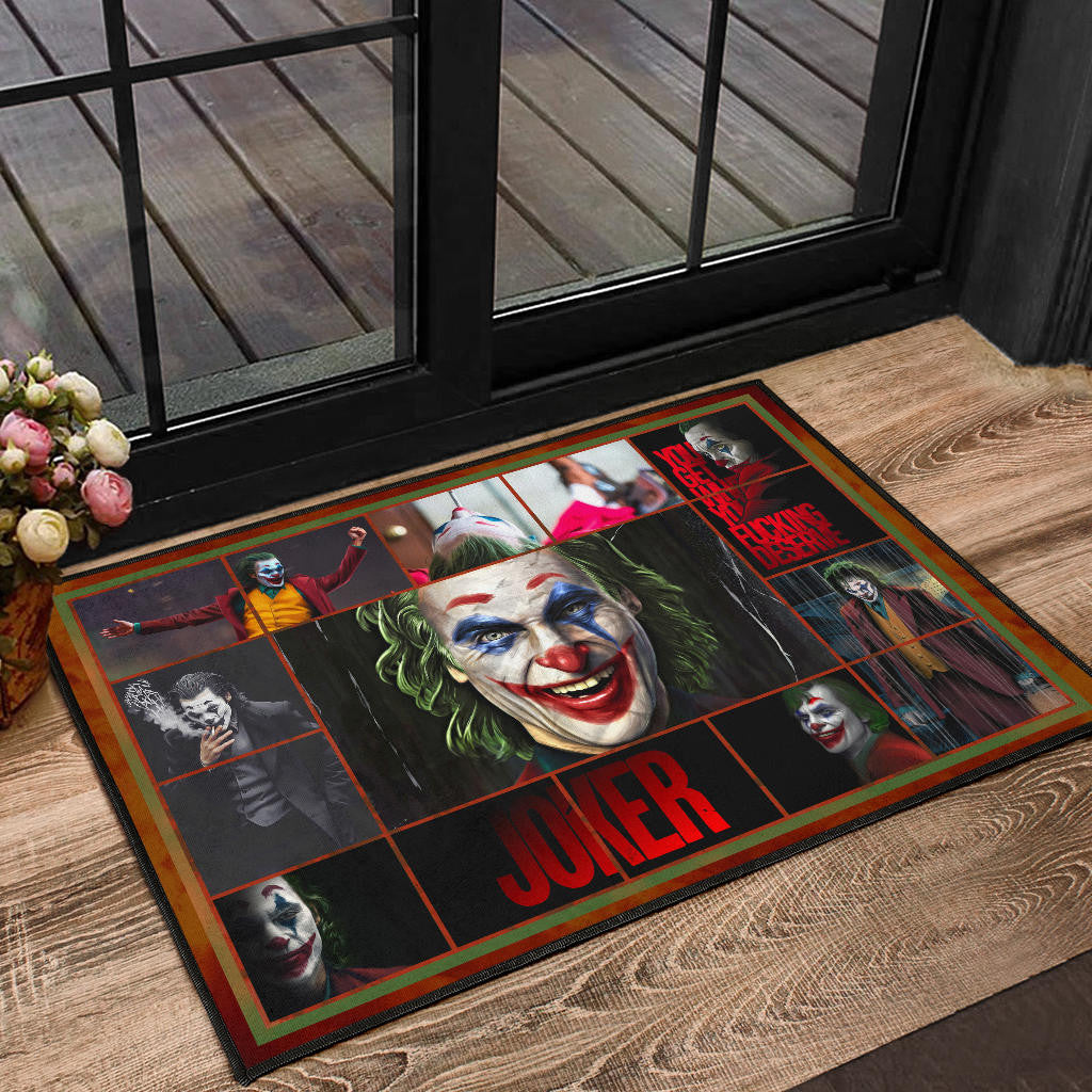 Joker The Clown Door Mat Movie Home Decor Custom For Fans NT030302