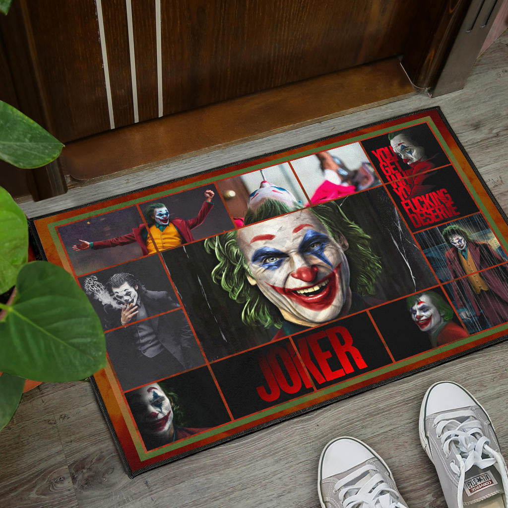 Joker The Clown Door Mat Movie Home Decor Custom For Fans NT030302
