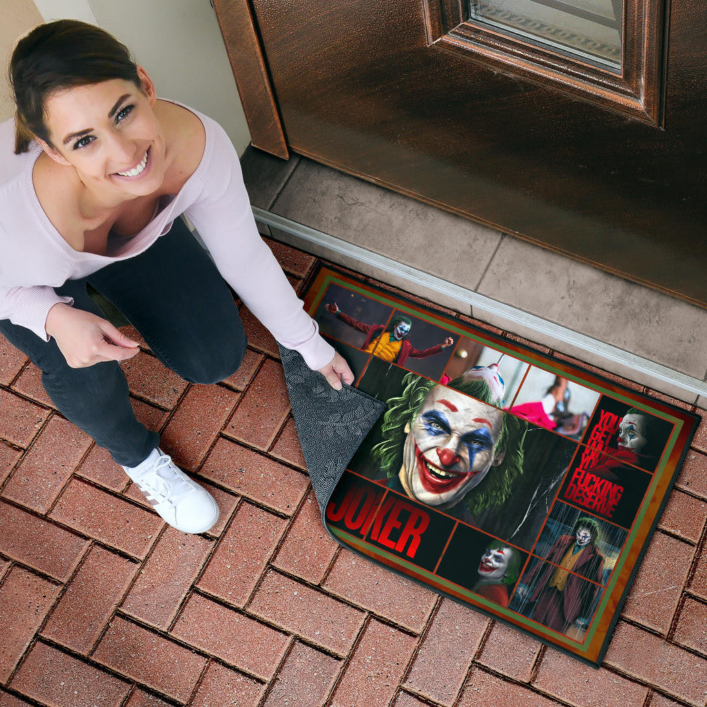 Joker The Clown Door Mat Movie Home Decor Custom For Fans NT030302