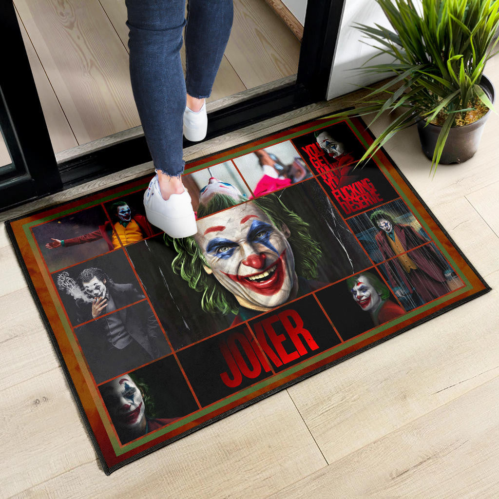 Joker The Clown Door Mat Movie Home Decor Custom For Fans NT030302
