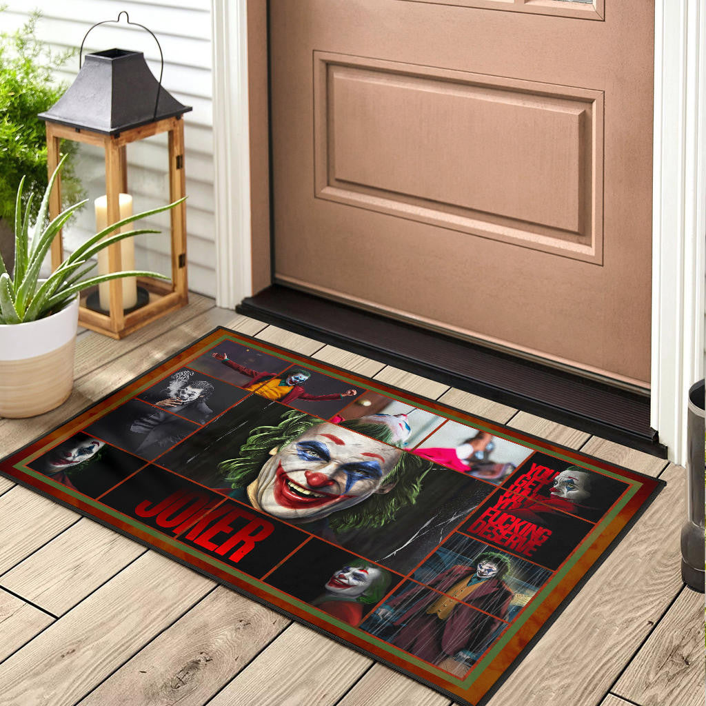 Joker The Clown Door Mat Movie Home Decor Custom For Fans NT030302