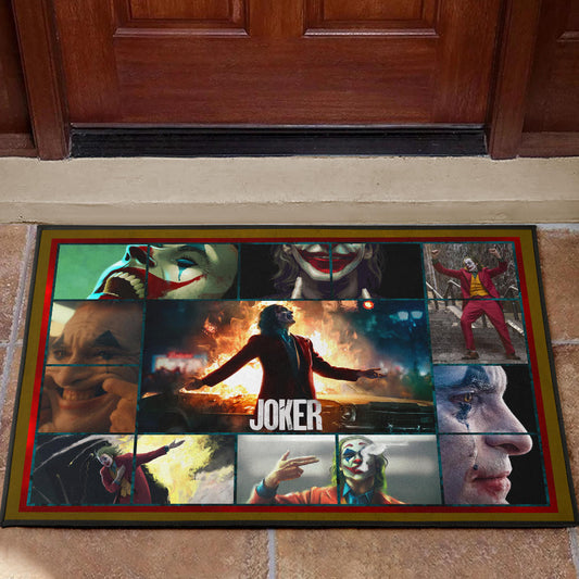 Joker The Clown Door Mat Movie Home Decor Custom For Fans NT030301