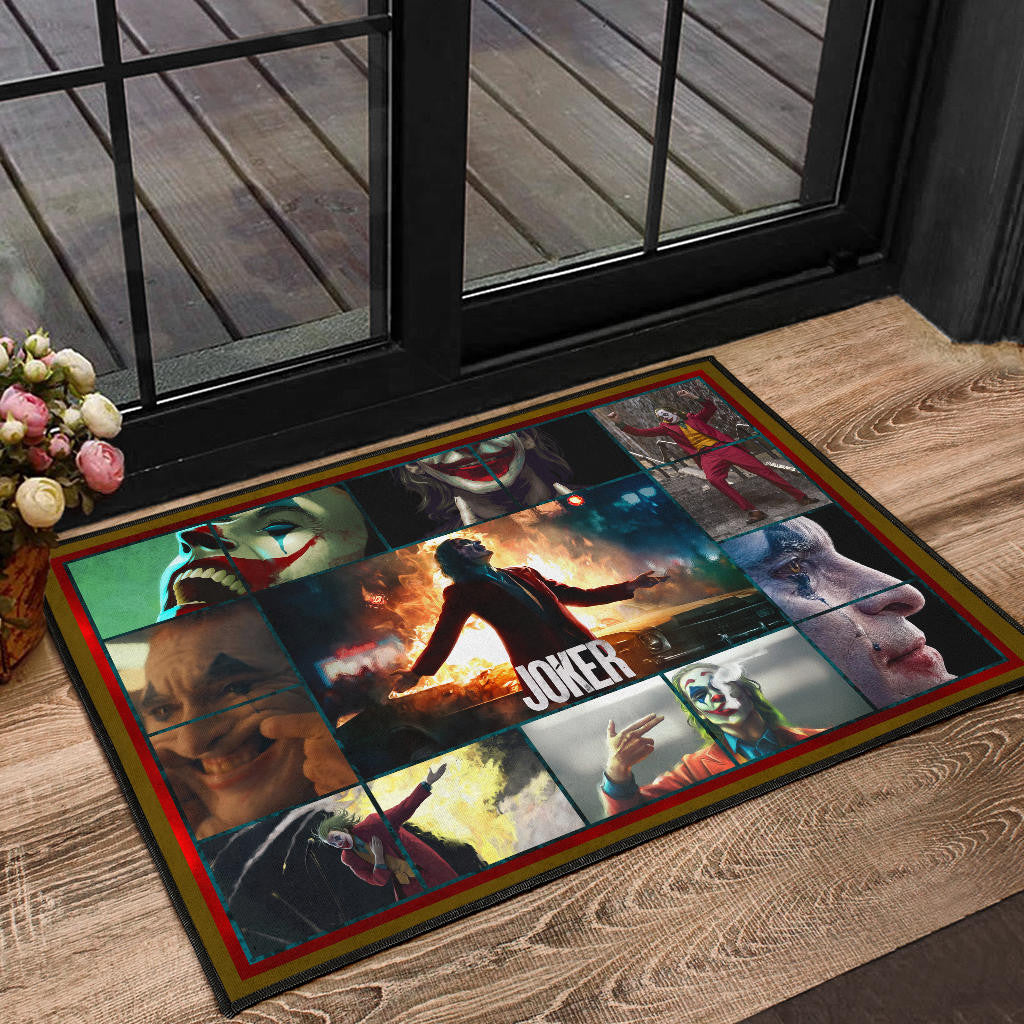 Joker The Clown Door Mat Movie Home Decor Custom For Fans NT030301
