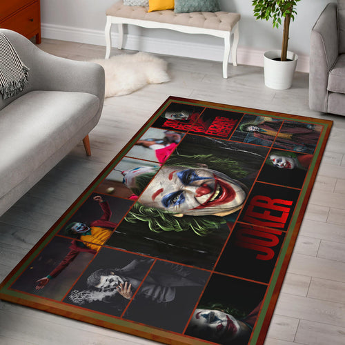 Joker The Clown Area Rug Movie Home Decor Custom For Fans NT030302