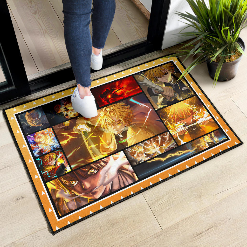 Zenitsu Agatsuma Door Mat Anime Home Decor Custom For Fans NA030404