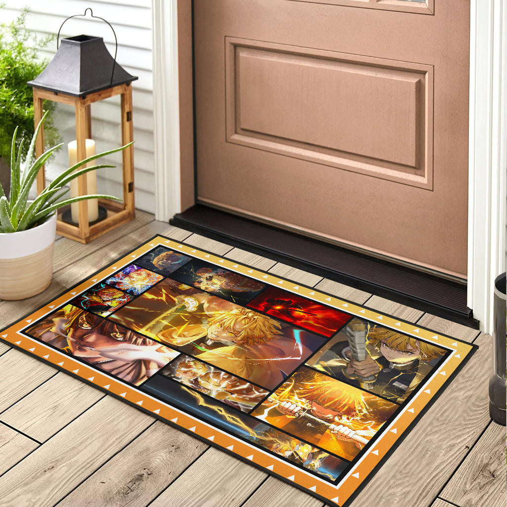 Zenitsu Agatsuma Door Mat Anime Home Decor Custom For Fans NA030404