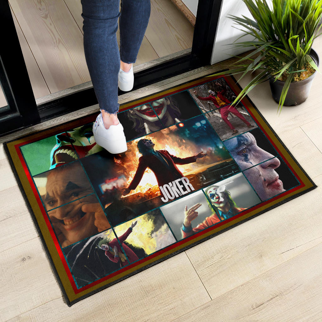 Joker The Clown Door Mat Movie Home Decor Custom For Fans NT030301