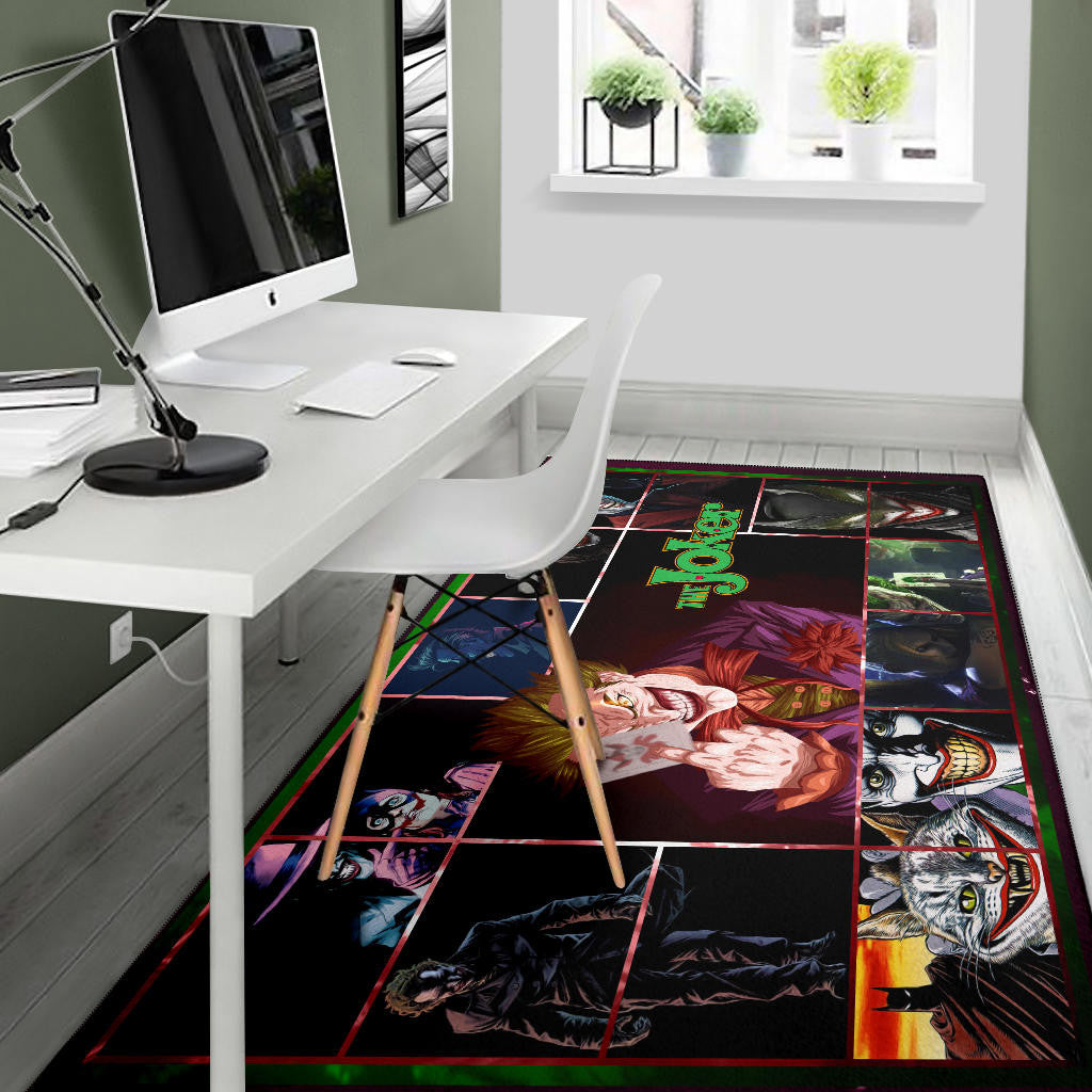Joker The Clown Area Rug Movie Home Decor Custom For Fans NT030902