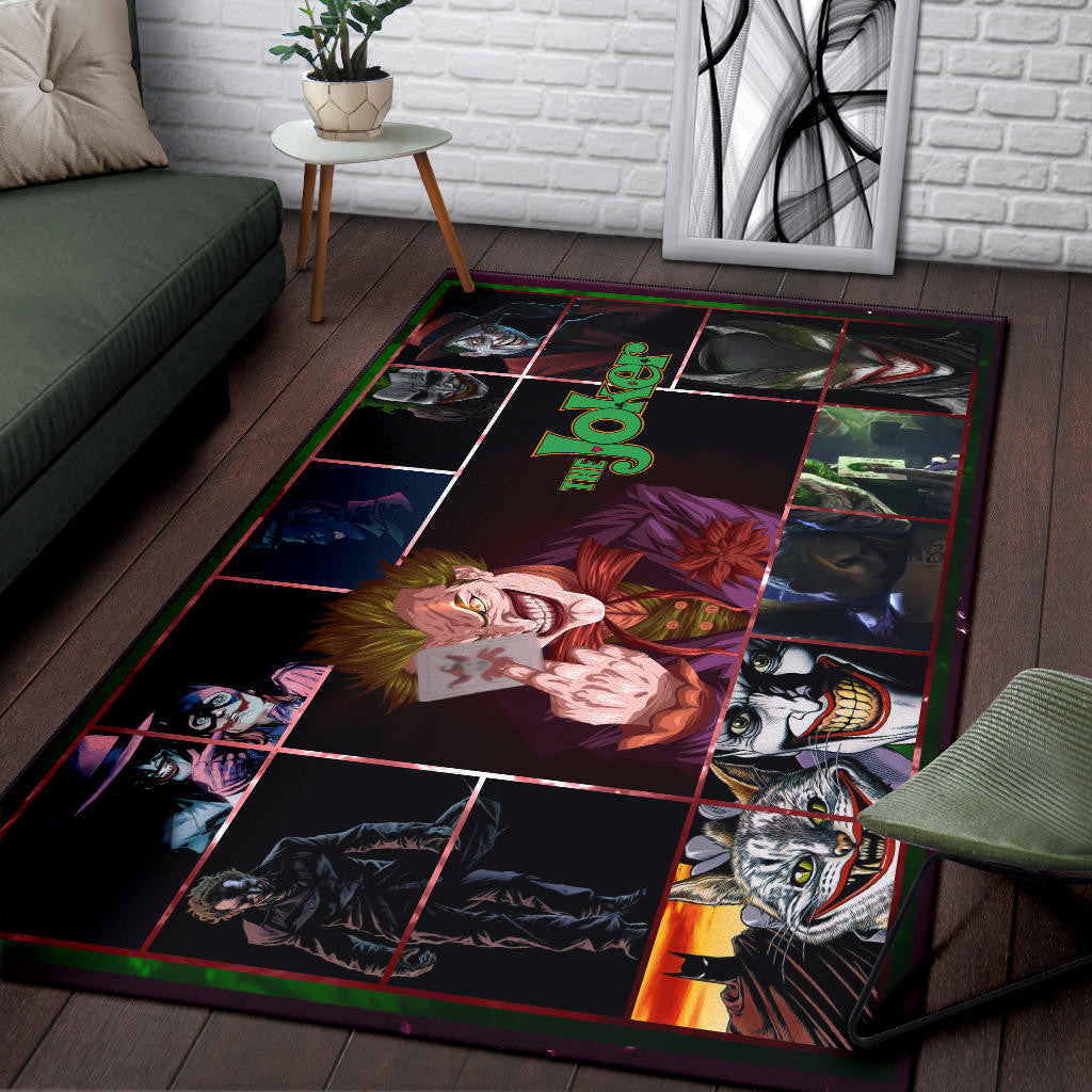 Joker The Clown Area Rug Movie Home Decor Custom For Fans NT030902