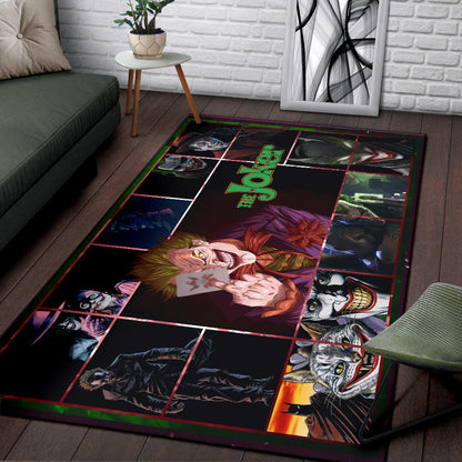 Joker The Clown Area Rug Movie Home Decor Custom For Fans NT030902