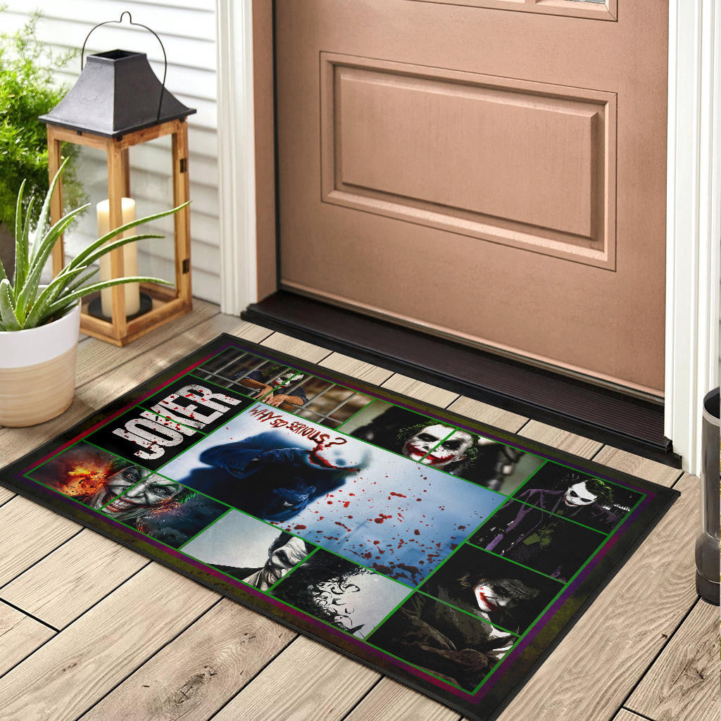 Joker The Clown Door Mat Movie Home Decor Custom For Fans NT030802