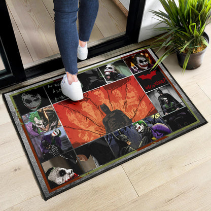 Bat Man And Joker The Clown Door Mat Movie Home Decor Custom For Fans NT030801