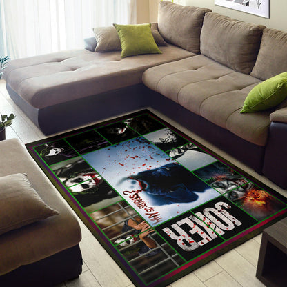 Joker The Clown Area Rug Movie Home Decor Custom For Fans NT030802