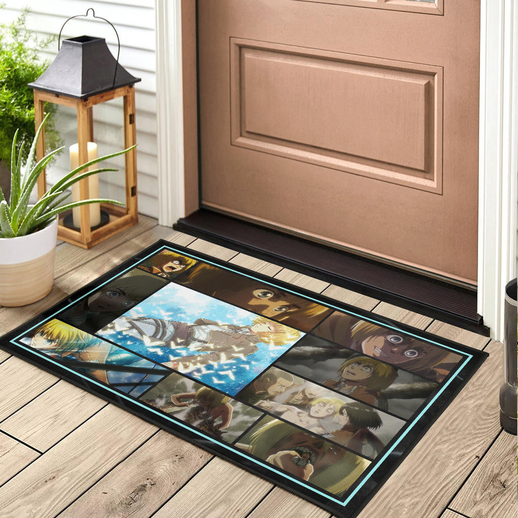Armin Arlert Attack On Titan Door Mat Anime Home Decor Custom For Fans NA032102