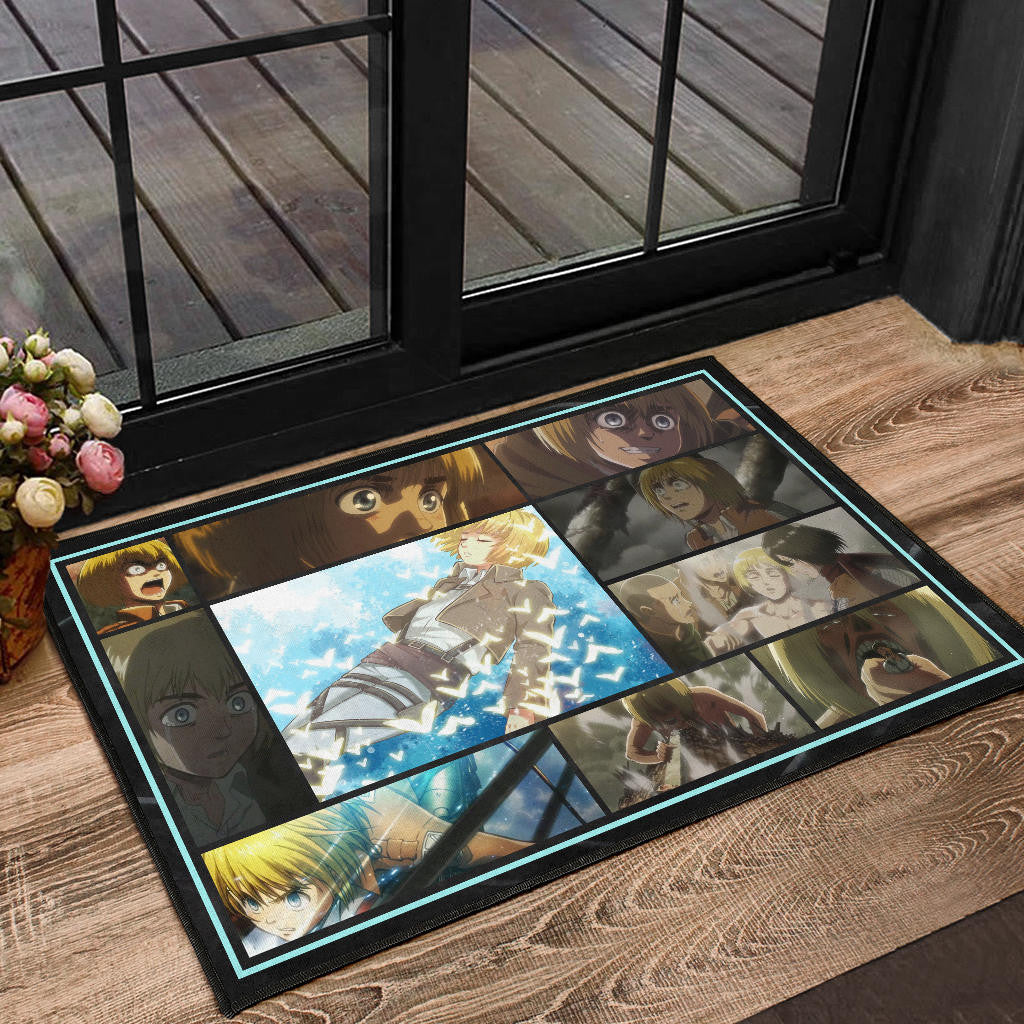 Armin Arlert Attack On Titan Door Mat Anime Home Decor Custom For Fans NA032102