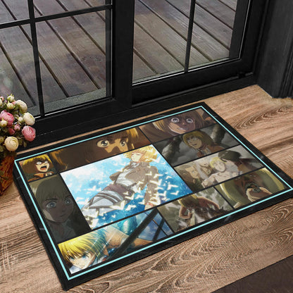 Armin Arlert Attack On Titan Door Mat Anime Home Decor Custom For Fans NA032102
