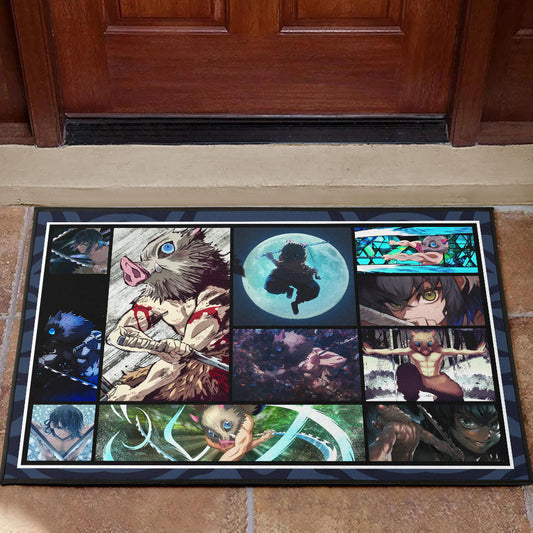 Hashibira Inosuke Demon Slayer Door Mat Anime Home Decor Custom For Fans NA031503