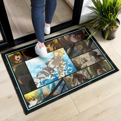 Armin Arlert Attack On Titan Door Mat Anime Home Decor Custom For Fans NA032102