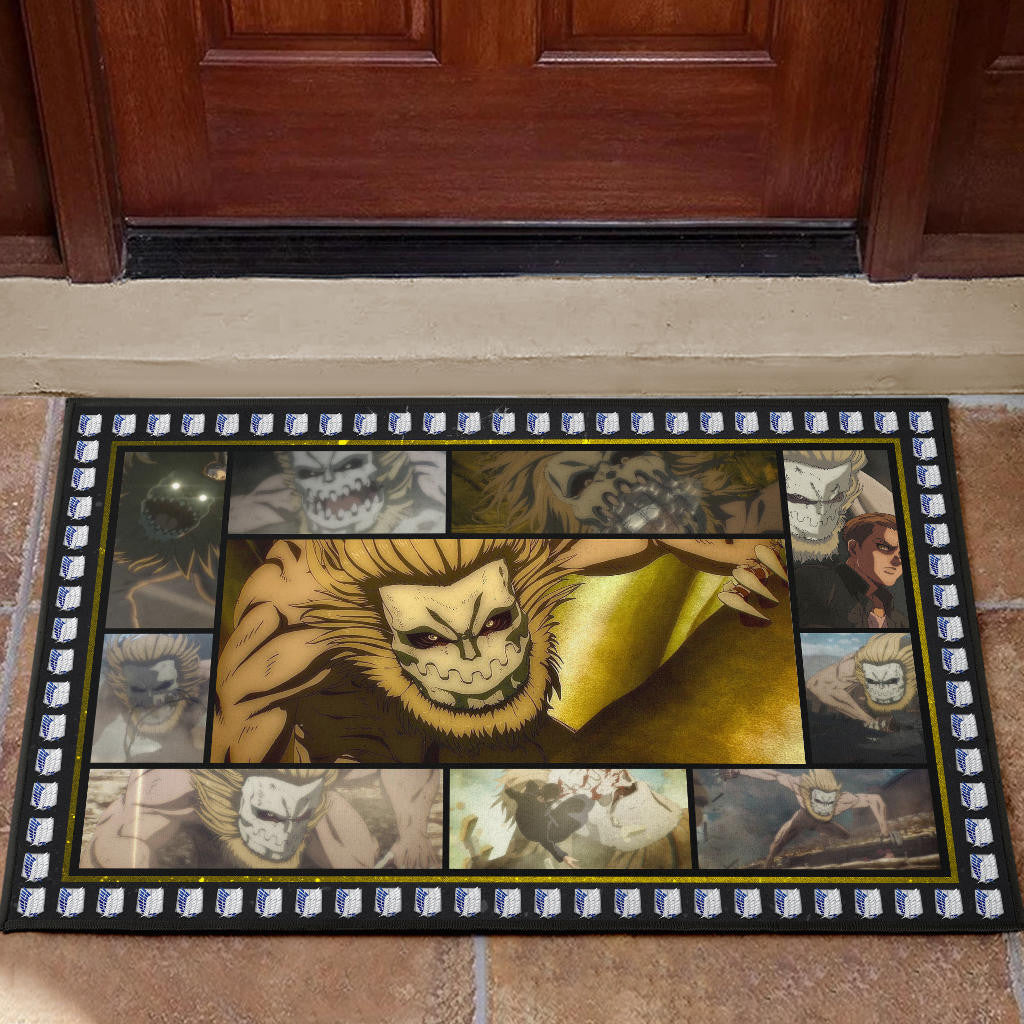 Jaw Titan Attack On Titan Door Mat Anime Home Decor Custom For Fans NA032801