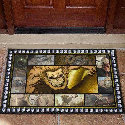 Jaw Titan Attack On Titan Door Mat Anime Home Decor Custom For Fans NA032801