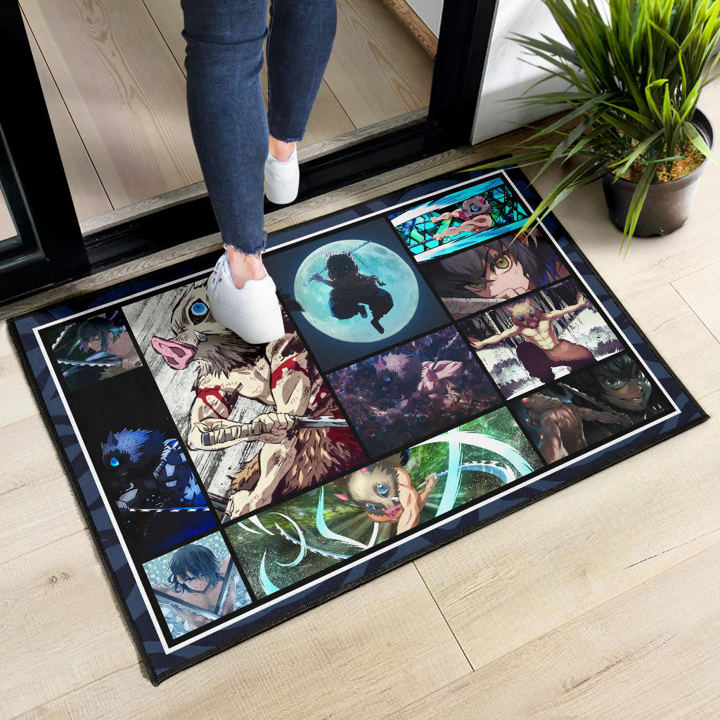 Hashibira Inosuke Demon Slayer Door Mat Anime Home Decor Custom For Fans NA031503