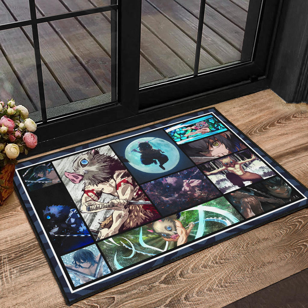 Hashibira Inosuke Demon Slayer Door Mat Anime Home Decor Custom For Fans NA031503