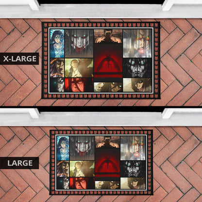 Eren Yeager Attack On Titan Door Mat Anime Home Decor Custom For Fans NA031804