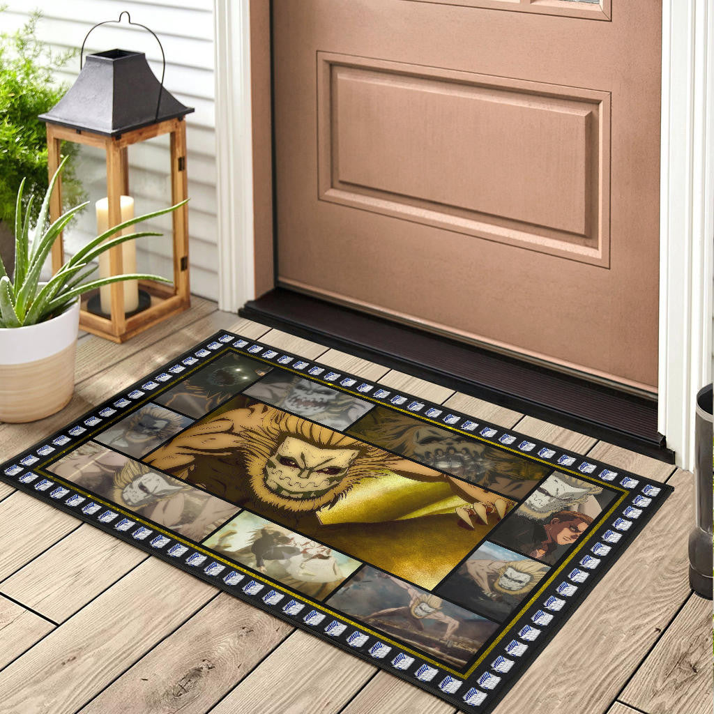 Jaw Titan Attack On Titan Door Mat Anime Home Decor Custom For Fans NA032801
