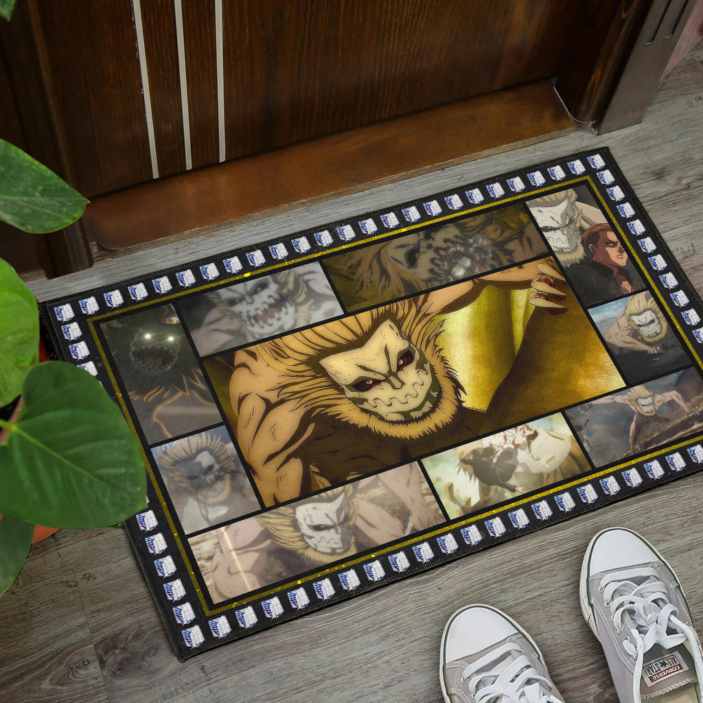 Jaw Titan Attack On Titan Door Mat Anime Home Decor Custom For Fans NA032801