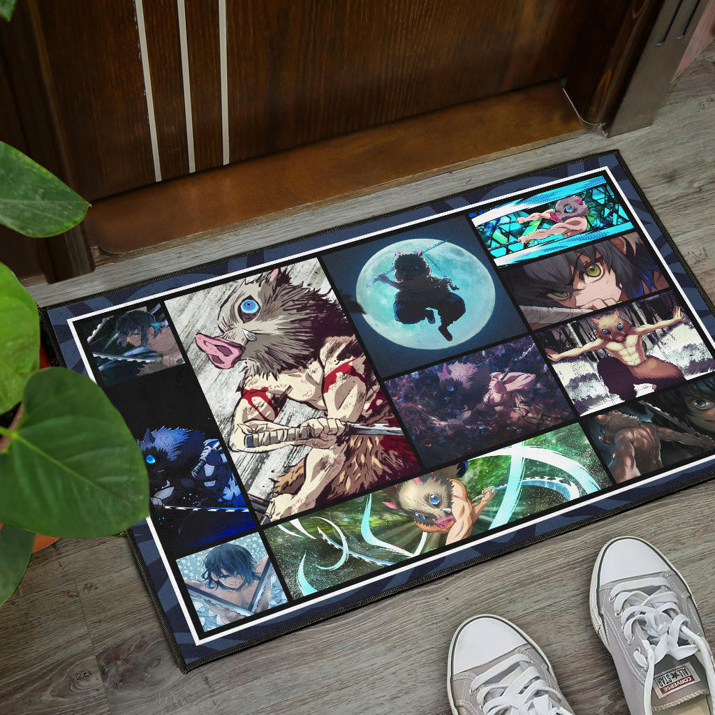 Hashibira Inosuke Demon Slayer Door Mat Anime Home Decor Custom For Fans NA031503