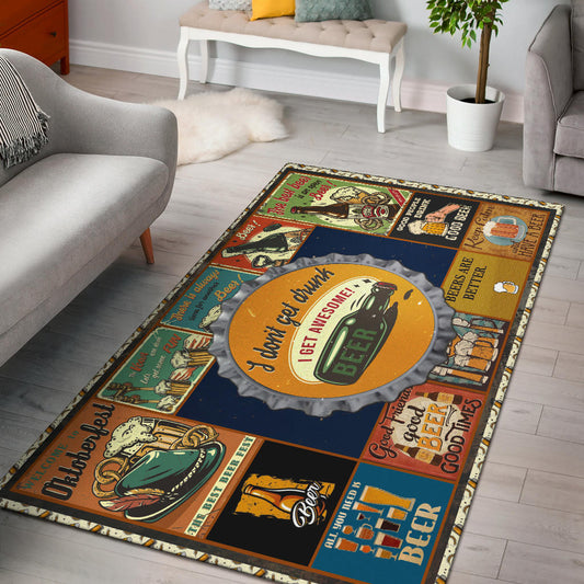 Drinking Beer Area Rug Hobby Home Decor Custom For Fans NT031801