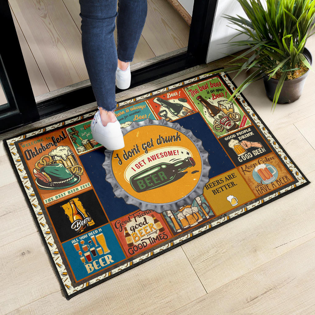Drinking Beer Door Mat Hobby Home Decor Custom For Fans NT031801