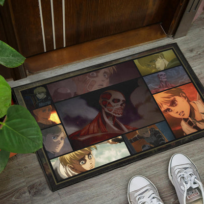 Armin Arlert Attack On Titan Door Mat Anime Home Decor Custom For Fans NA032101